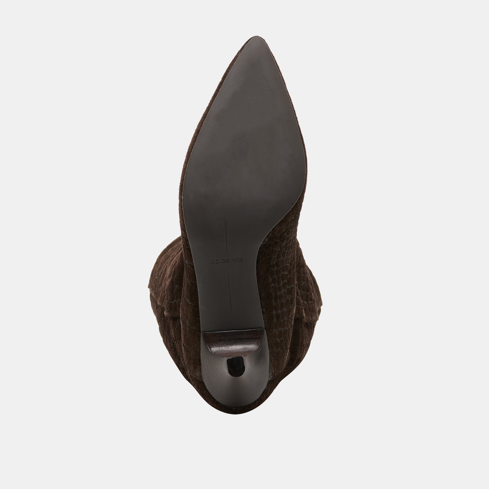 Dolce Vita SHOES | Roxla Dk Chocolate Croco Embossed Leather Boots