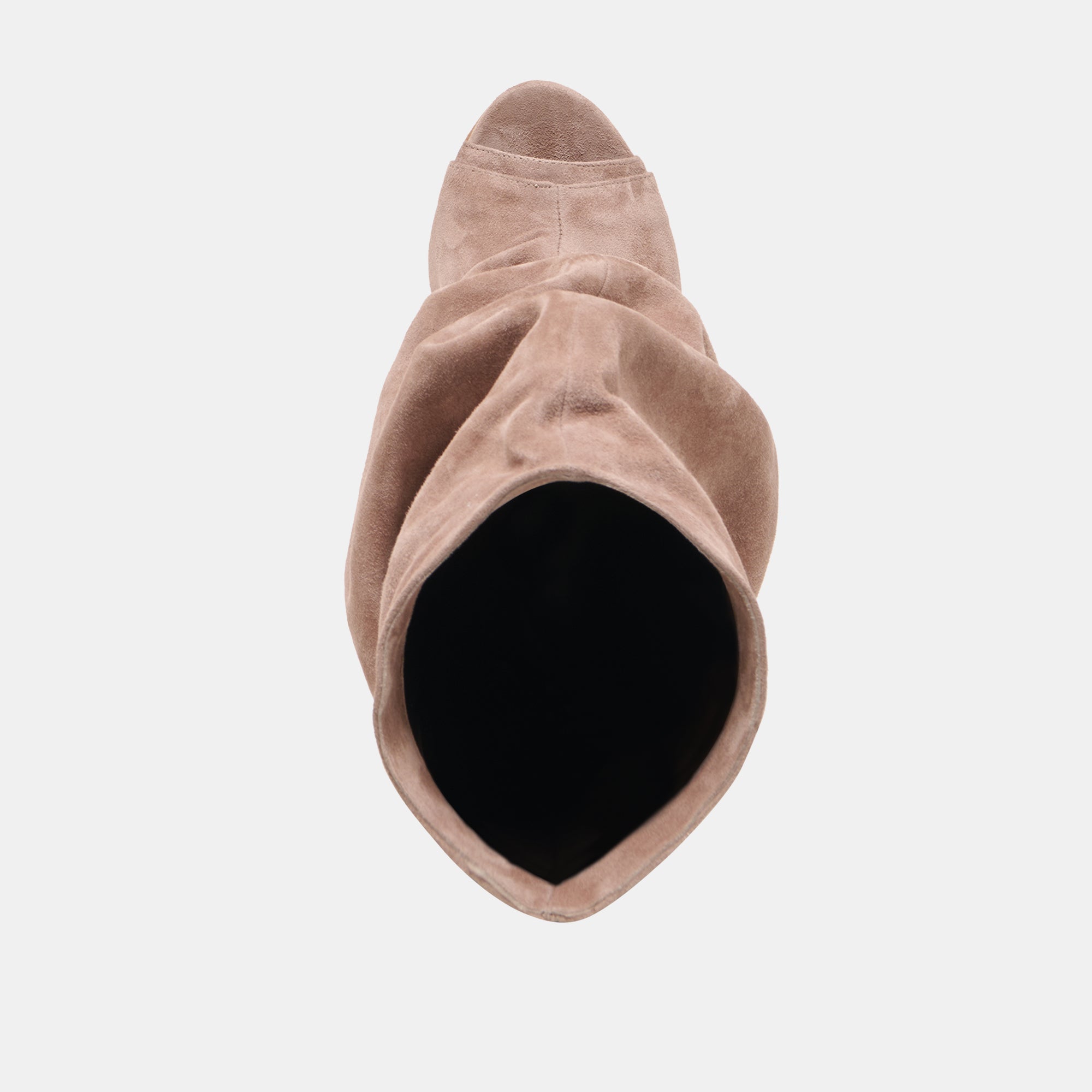 Dolce Vita SHOES | CLYFF Taupe Suede Slouch Foldover Open-Toe Boots