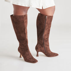 Dolce Vita SHOES | Gyra Extra Wide Calf Brown Suede Boots | Suede Wide Calf Boots
 – Dolce Vita