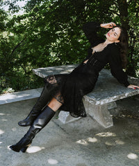 Dolce Vita SHOES | Fynn Boots Onyx Leather | Knee-High Onyx Leather Boots
 – Dolce Vita