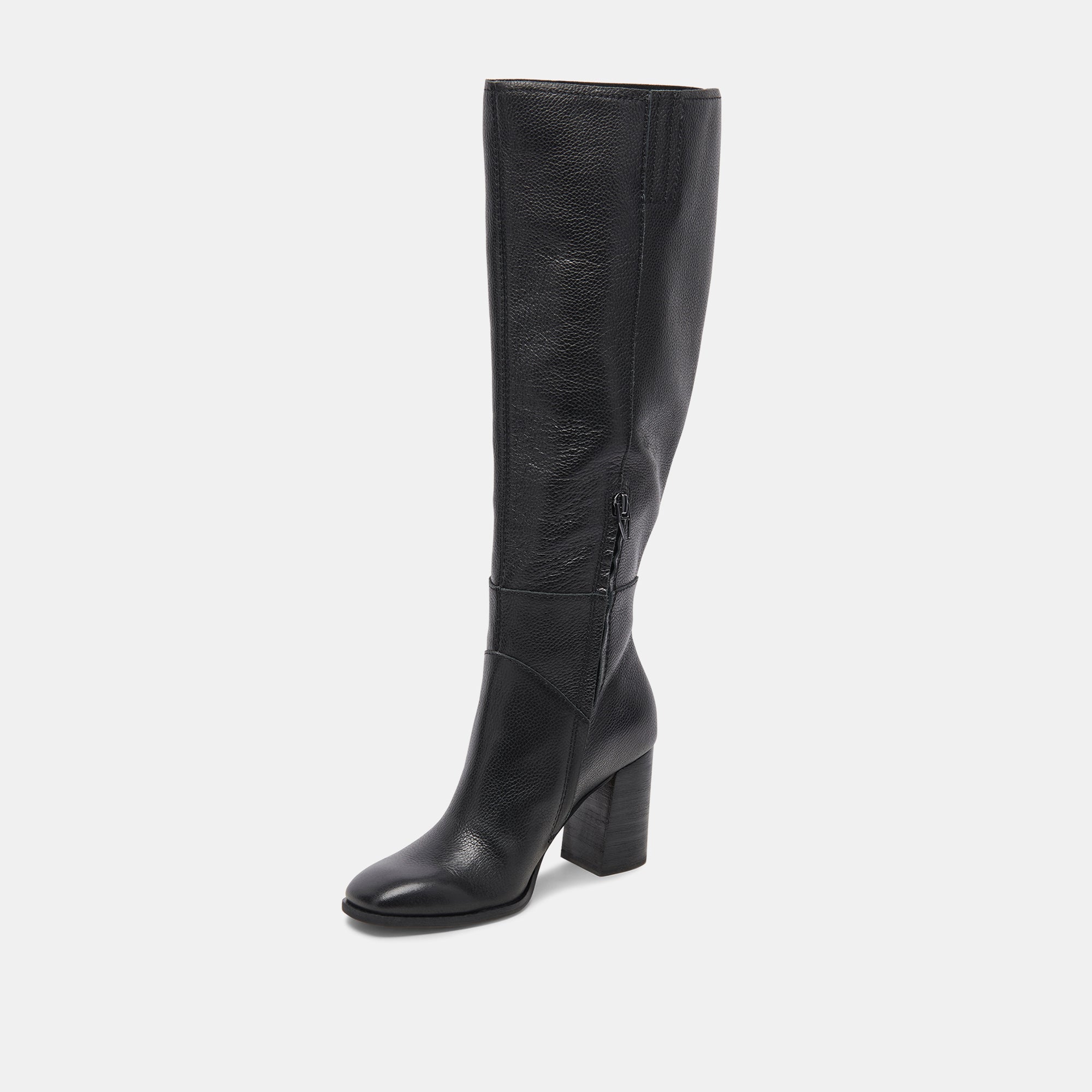 Dolce Vita SHOES | Fynn Boots Onyx Leather | Knee-High Onyx Leather Boots
 – Dolce Vita