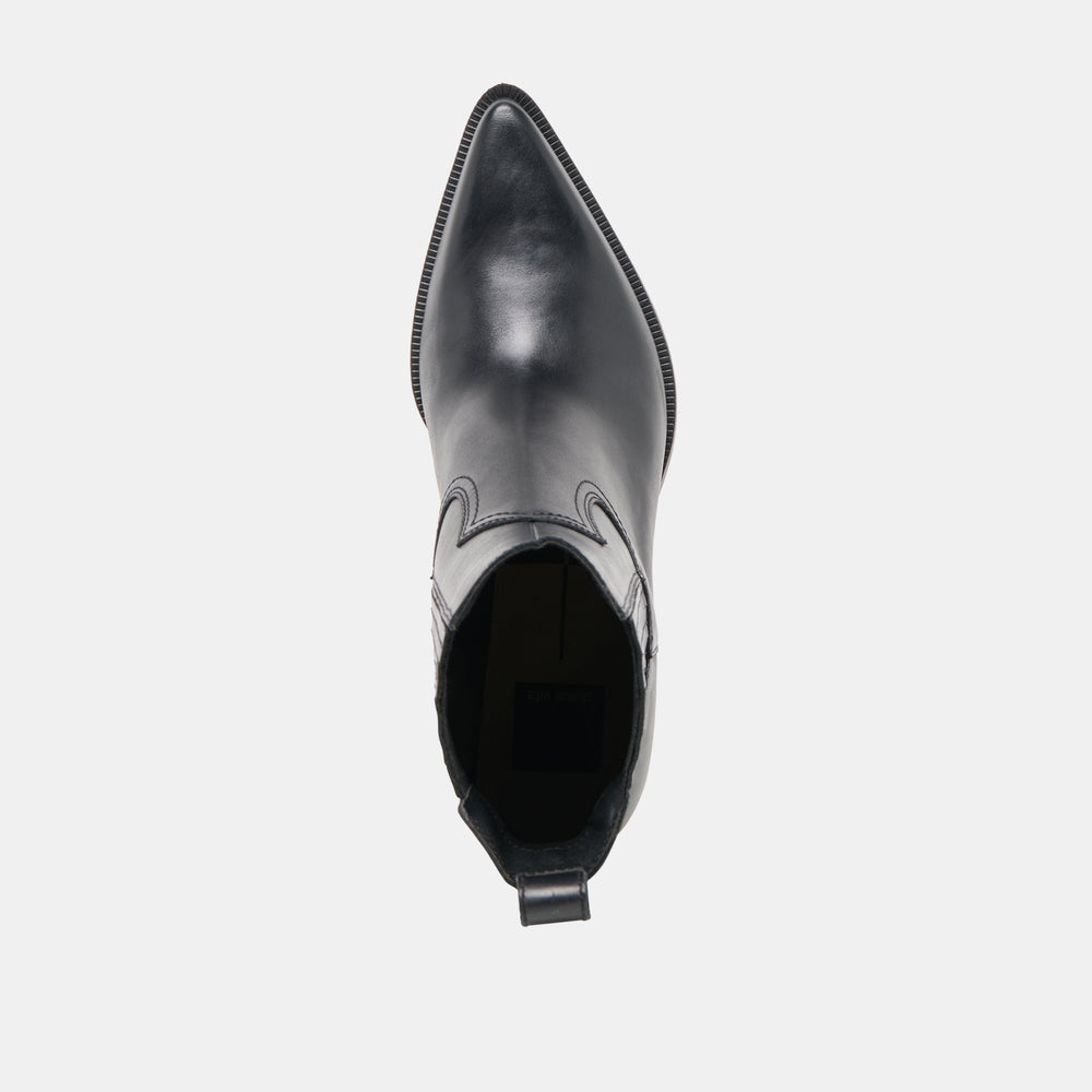 Dolce Vita SHOES | Slim Black Leather Booties