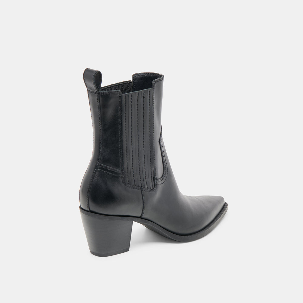 Dolce Vita SHOES | Slim Black Leather Booties