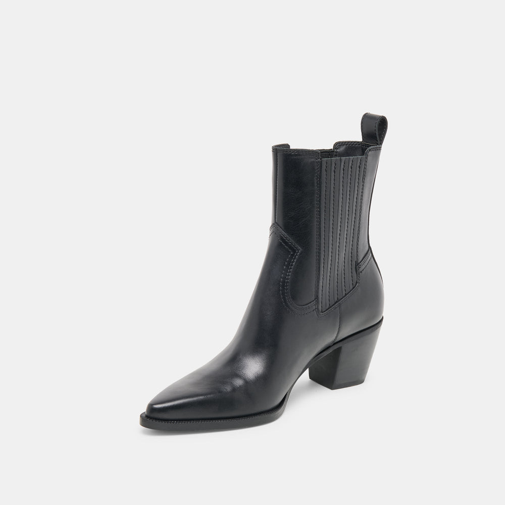 Dolce Vita SHOES | Slim Black Leather Booties