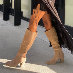 Dolce Vita SHOES | FYNN Boots Truffle Suede | Knee-High Truffle Suede Boots
 – Dolce Vita