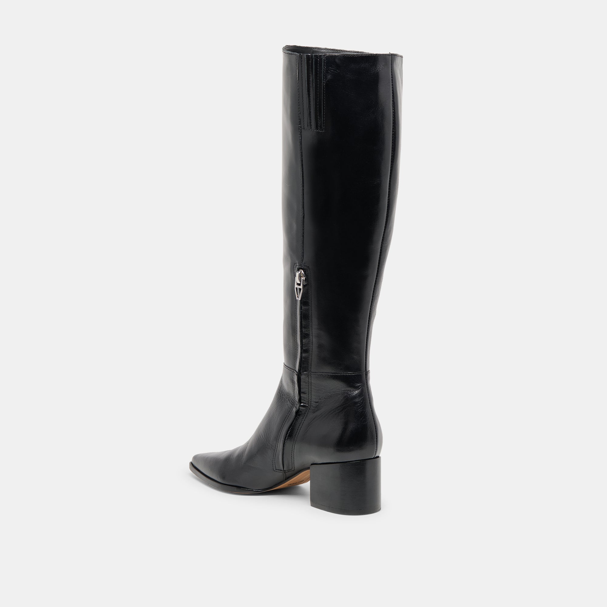 Dolce Vita SHOES | Kirson Black Leather Wide Calf Boots