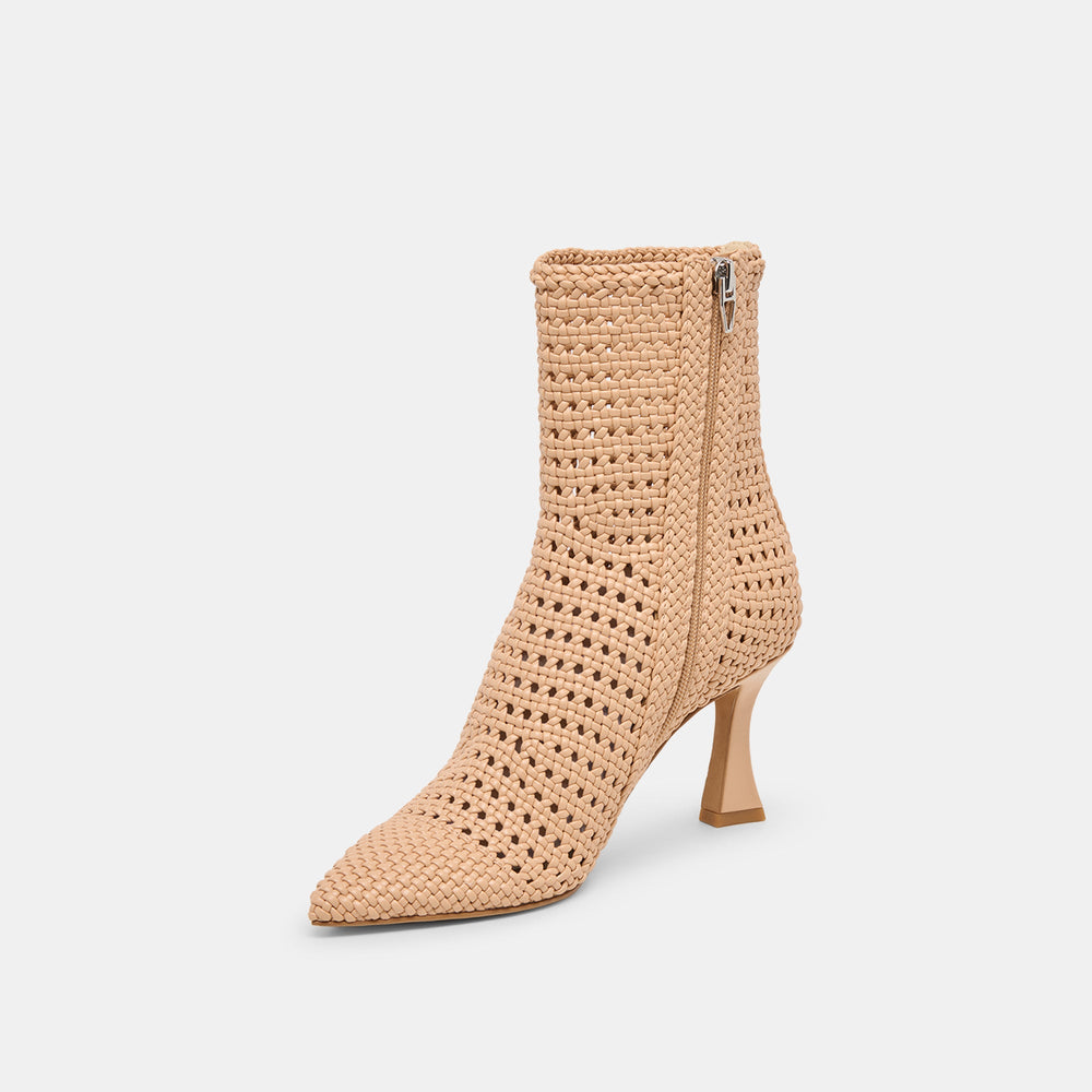 Dolce Vita SHOES | Embry Lt Tan Woven Stella Booties
