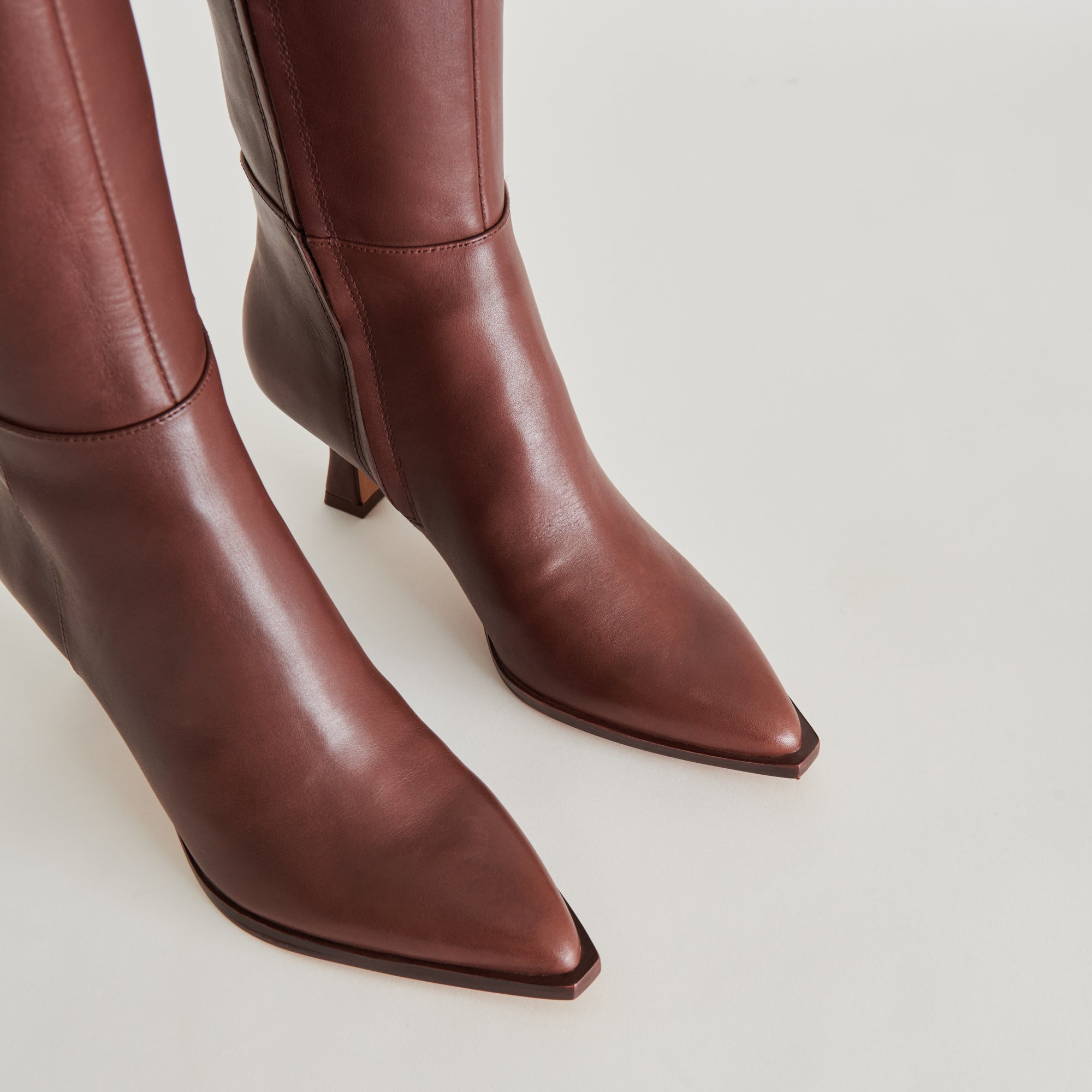 Dolce Vita SHOES | Auggie Extra Wide Calf Chocolate Boots | Leather Wide Calf Boots
 – Dolce Vita