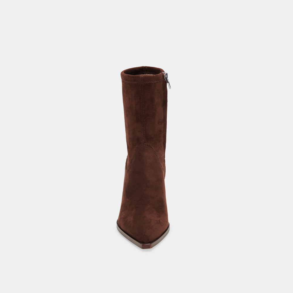 Dolce Vita SHOES | Arya Boots | Dark Brown Stella Suede Boots by Dolce Vita