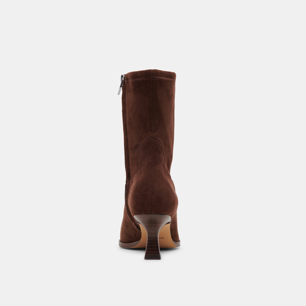 Dolce Vita SHOES | Arya Boots | Dark Brown Stella Suede Boots by Dolce Vita