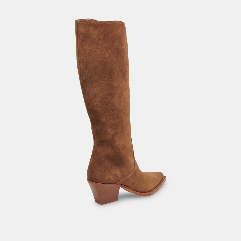 Dolce Vita SHOES | Raj Extra Wide Calf Brown Suede Boots | Suede Wide Calf Boots
 – Dolce Vita