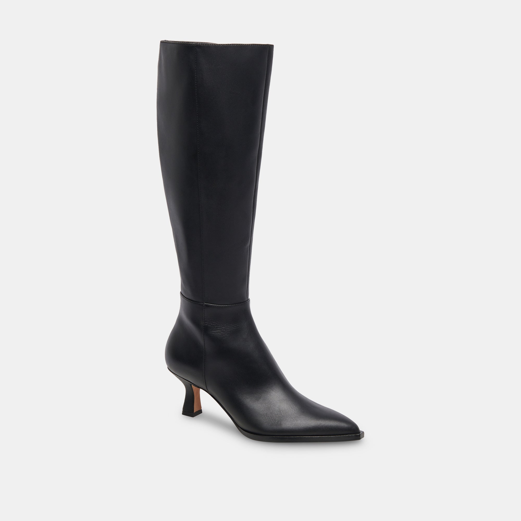 Dolce Vita SHOES | Auggie Wide Calf Boots | Black Leather Boots by Dolce Vita