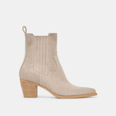 Dolce Vita SHOES | Slim Taupe Suede Booties