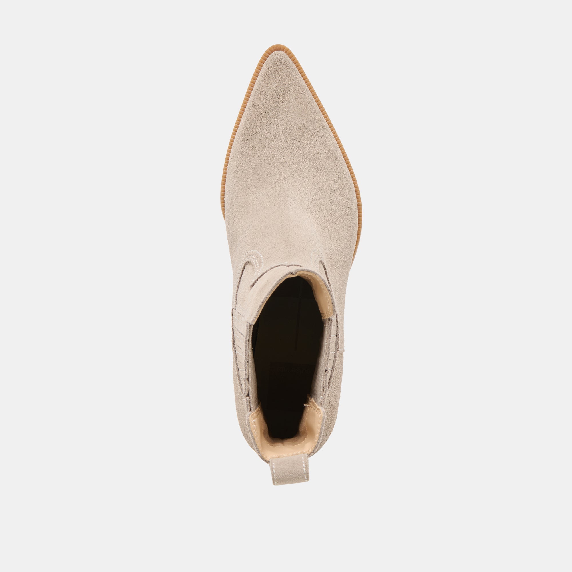 Dolce Vita SHOES | Slim Taupe Suede Booties