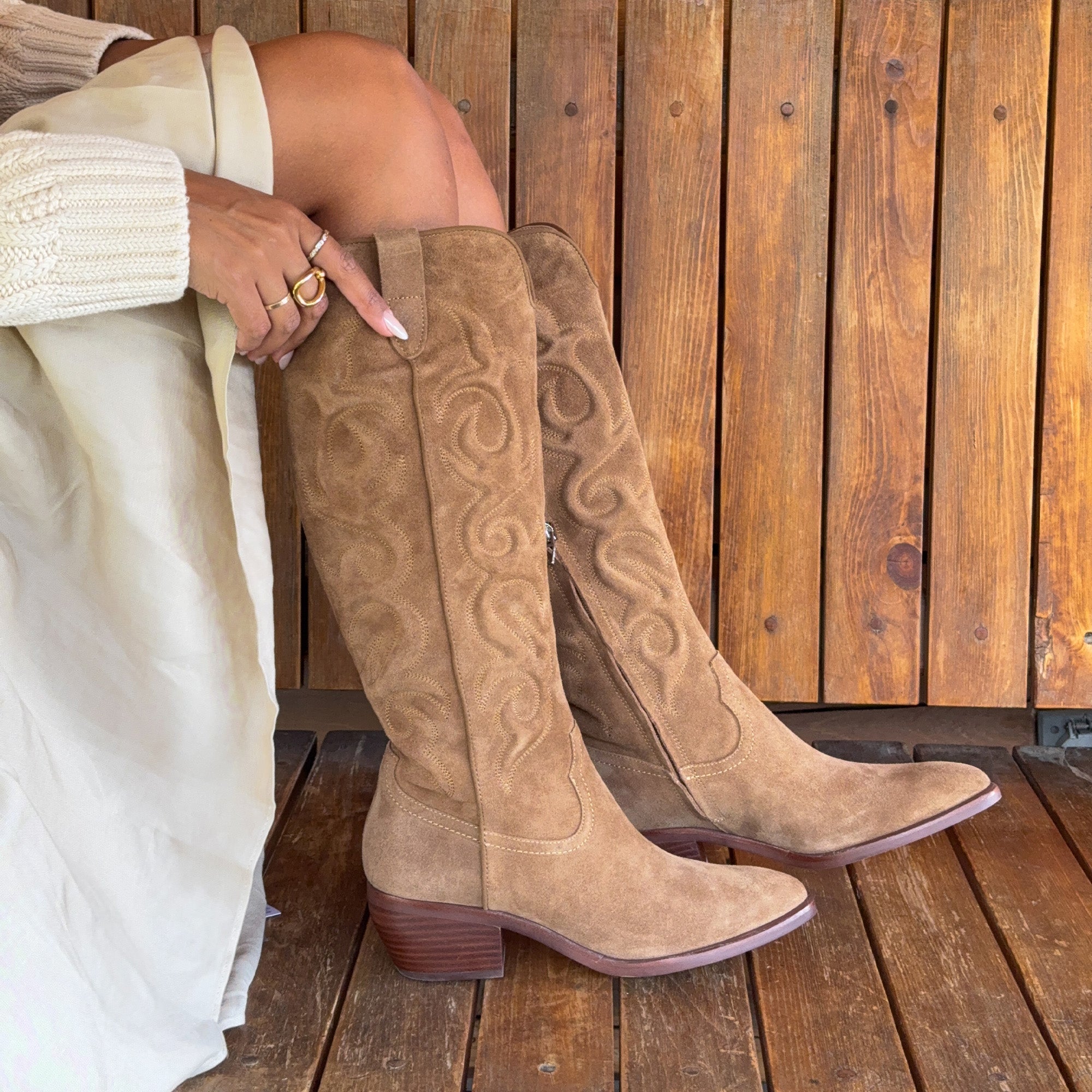 Dolce Vita SHOES | Mirla Lt Brown Suede Boots
