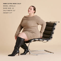 Dolce Vita SHOES | Emmi Black Leather Extra Wide Calf Boots