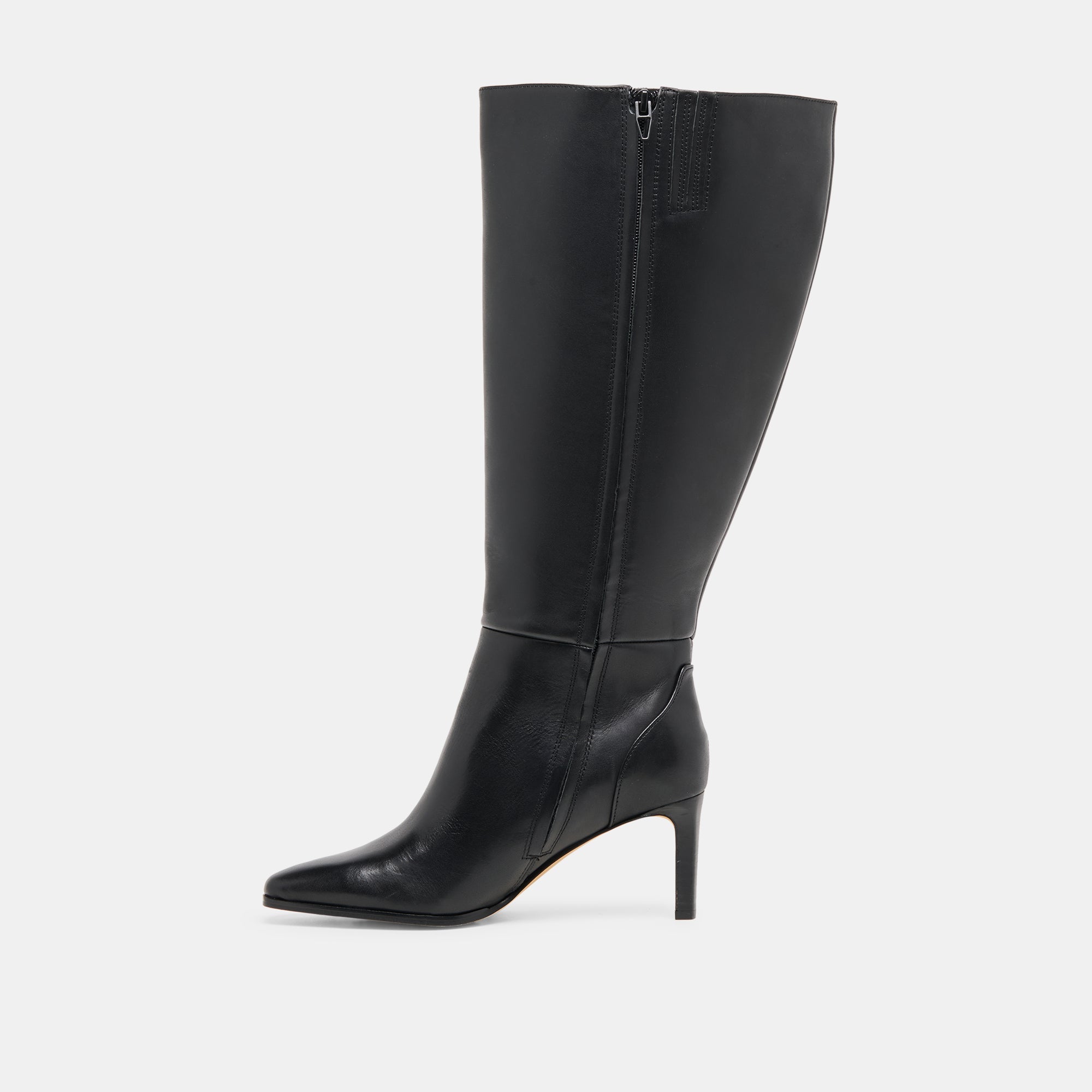 Dolce Vita SHOES | Emmi Black Leather Extra Wide Calf Boots