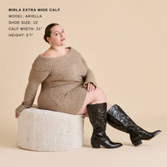 Dolce Vita SHOES | Mirla Black Leather Extra Wide Calf Boots
