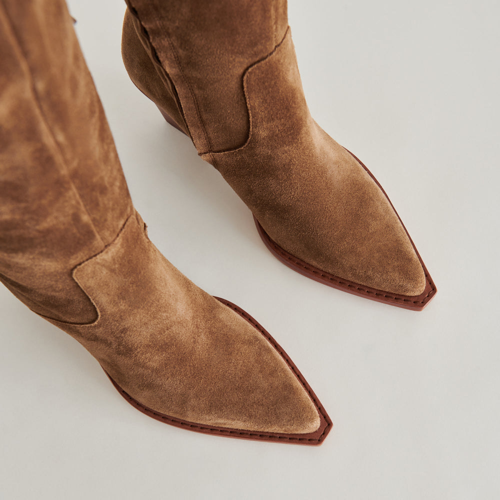 Dolce Vita SHOES | Raj Boots in Brown Suede | Women's Brown Suede Knee-High Boots
 – Dolce Vita