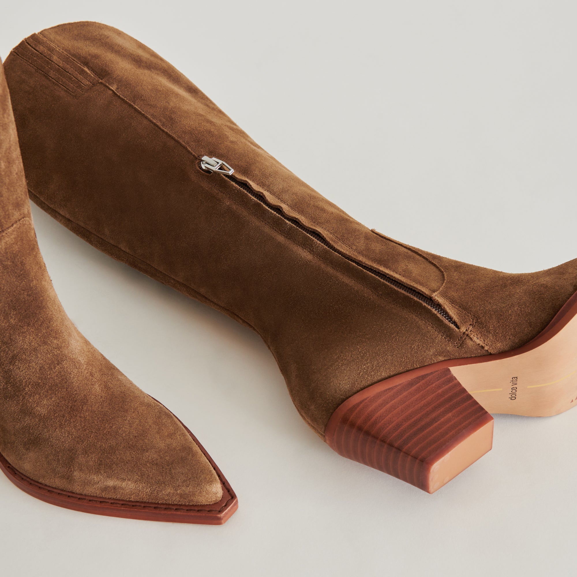 Dolce Vita SHOES | Raj Boots in Brown Suede | Women's Brown Suede Knee-High Boots
 – Dolce Vita