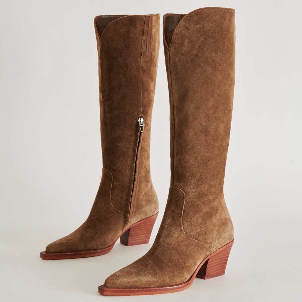 Dolce Vita SHOES | Raj Boots in Brown Suede | Women's Brown Suede Knee-High Boots
 – Dolce Vita