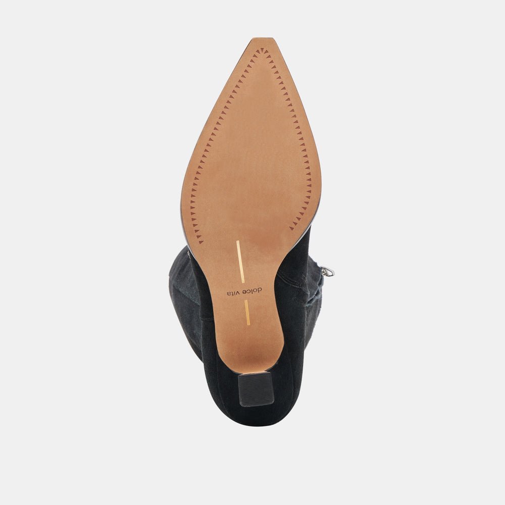 Dolce Vita SHOES | Auggie Boots | Onyx Suede Boots by Dolce Vita