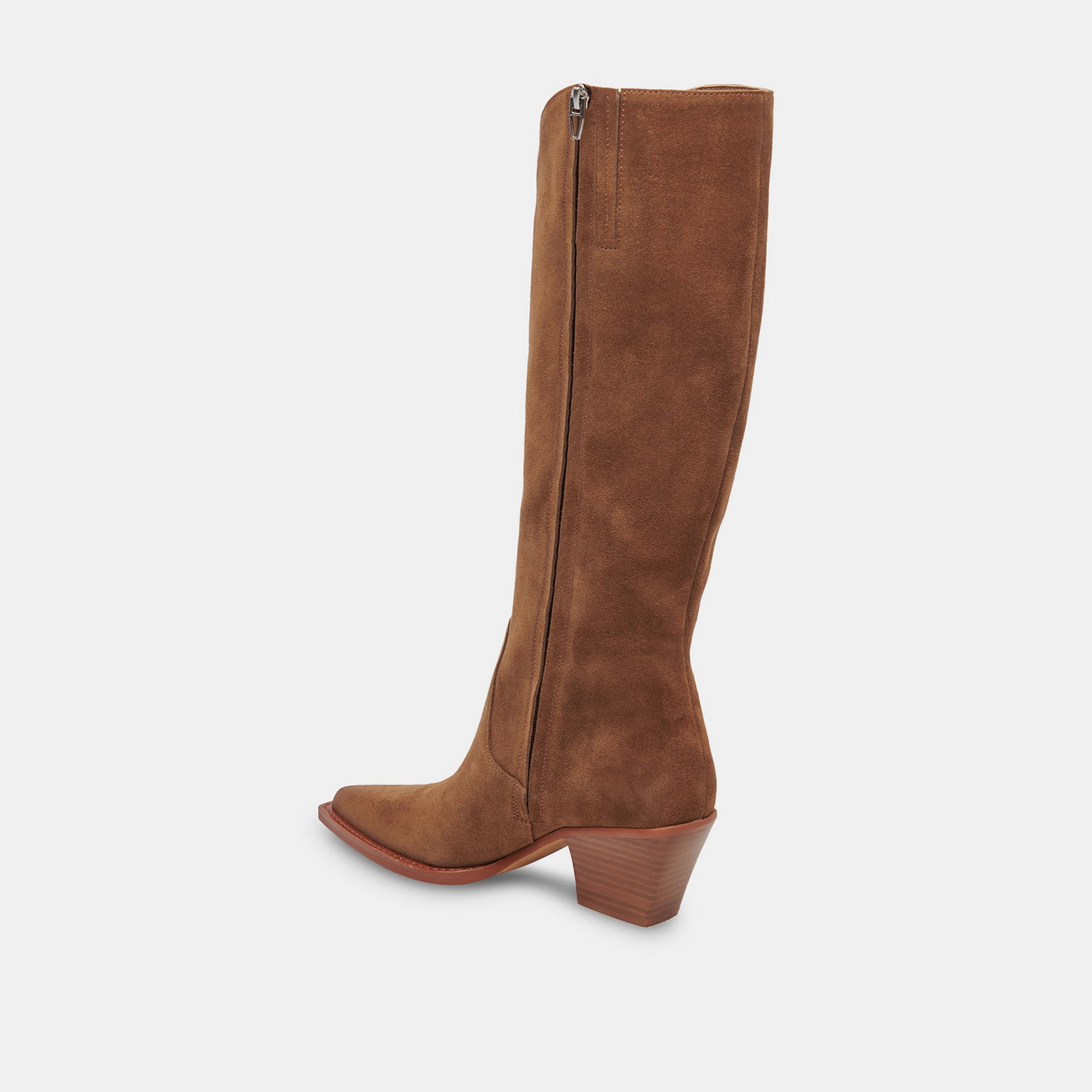 Dolce Vita SHOES | RAJ Wide Calf Boots Brown Suede | Women's Brown Suede Knee-High Boots
 – Dolce Vita