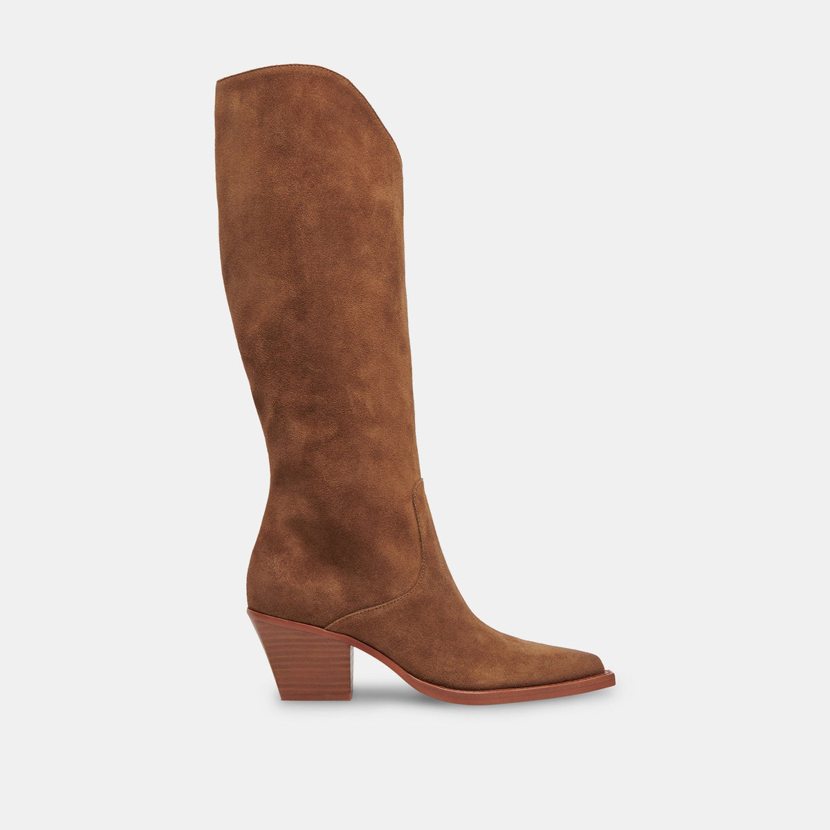 Dolce Vita SHOES | RAJ Wide Calf Boots Brown Suede | Women's Brown Suede Knee-High Boots
 – Dolce Vita