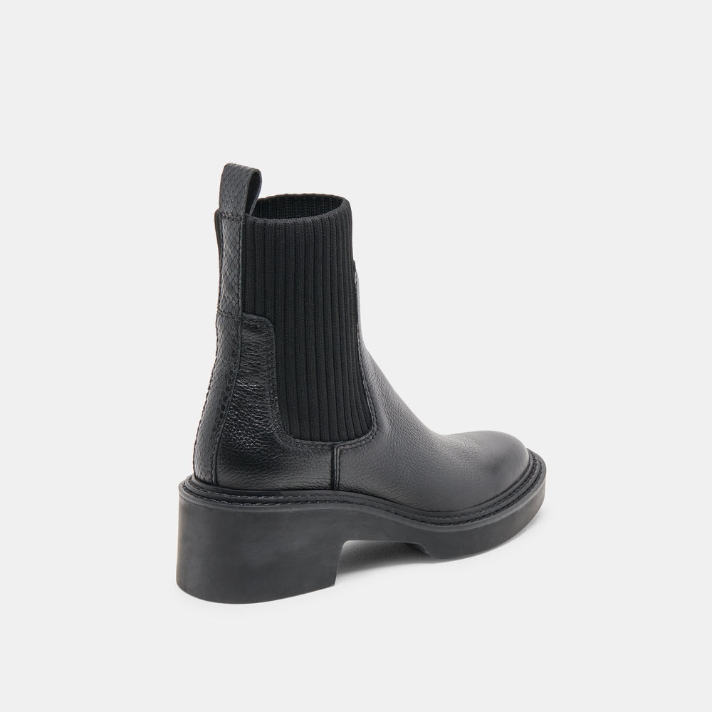 Dolce Vita SHOES | Hilora H2O Waterproof Black Leather Boots