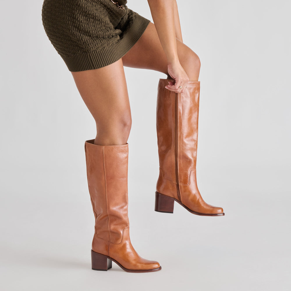 Dolce Vita SHOES | Lucyle Tan Leather Boots