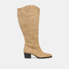 Dolce Vita SHOES | Virona H2O Waterproof Dk Taupe Suede Extra Wide Calf Boots