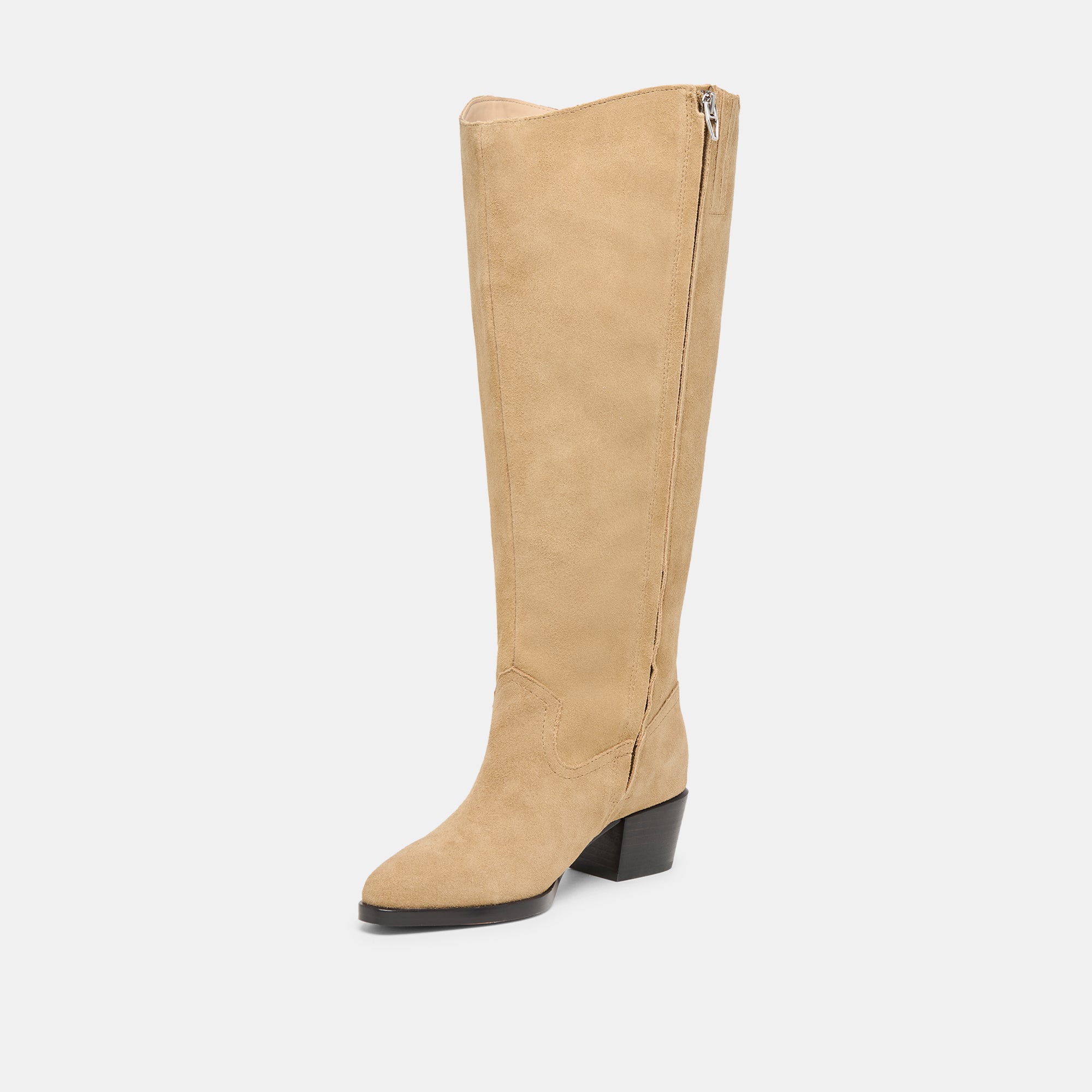Dolce Vita SHOES | Virona H2O Waterproof Dk Taupe Suede Extra Wide Calf Boots