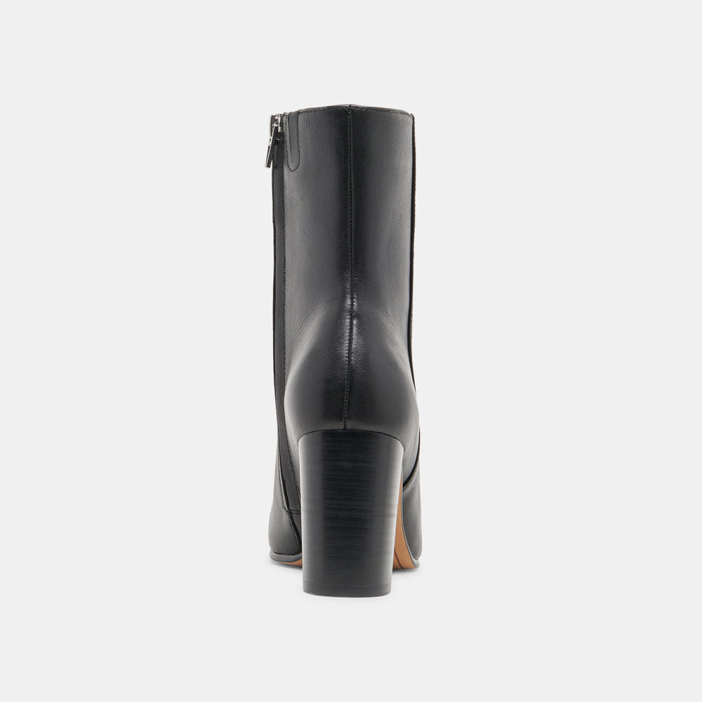 Dolce Vita SHOES | Suzy Wide Black Leather Booties