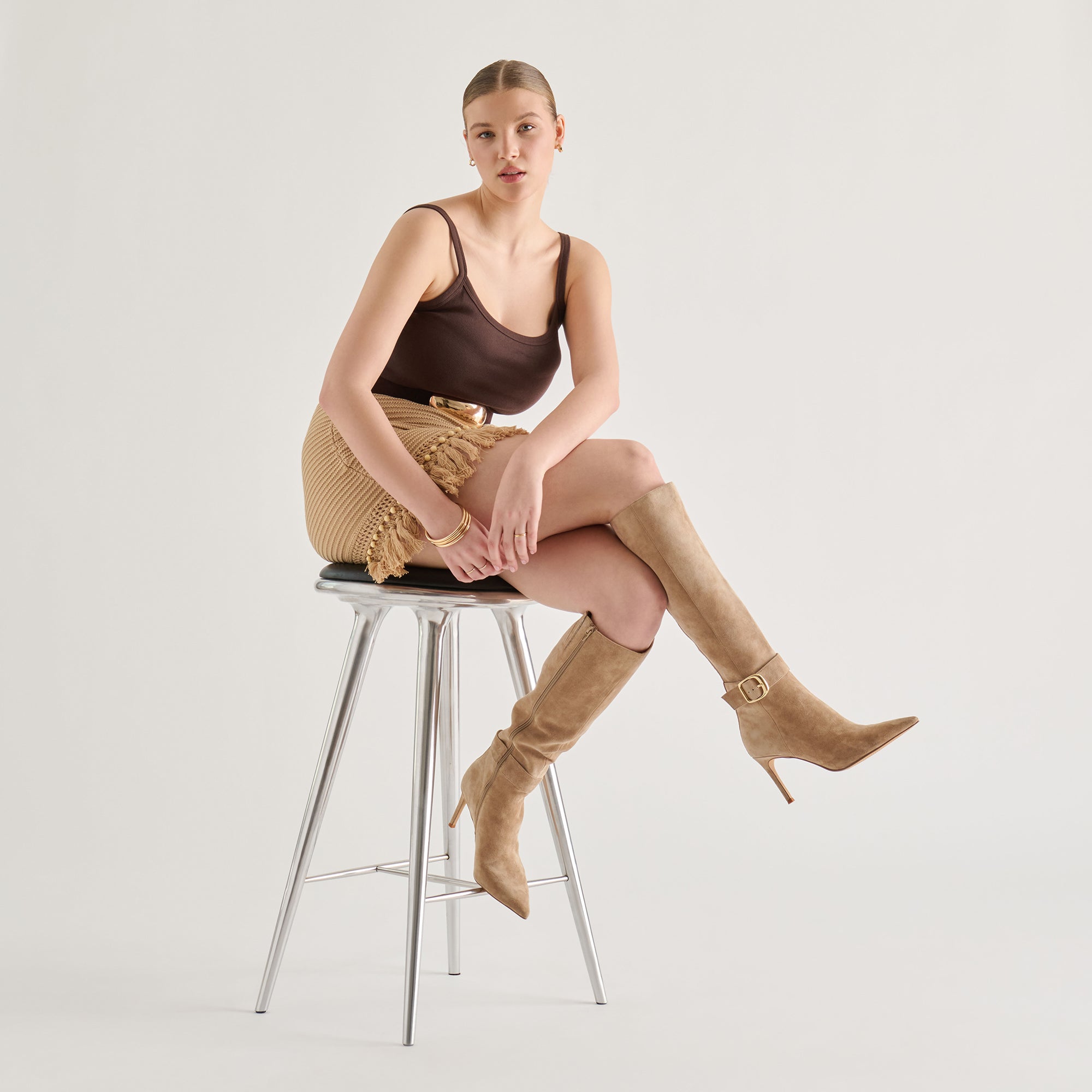 Dolce Vita SHOES | Kinzy Camel Suede Boots