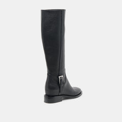 Dolce Vita SHOES | Kilian H2O Waterproof Black Leather Wide Calf Boots