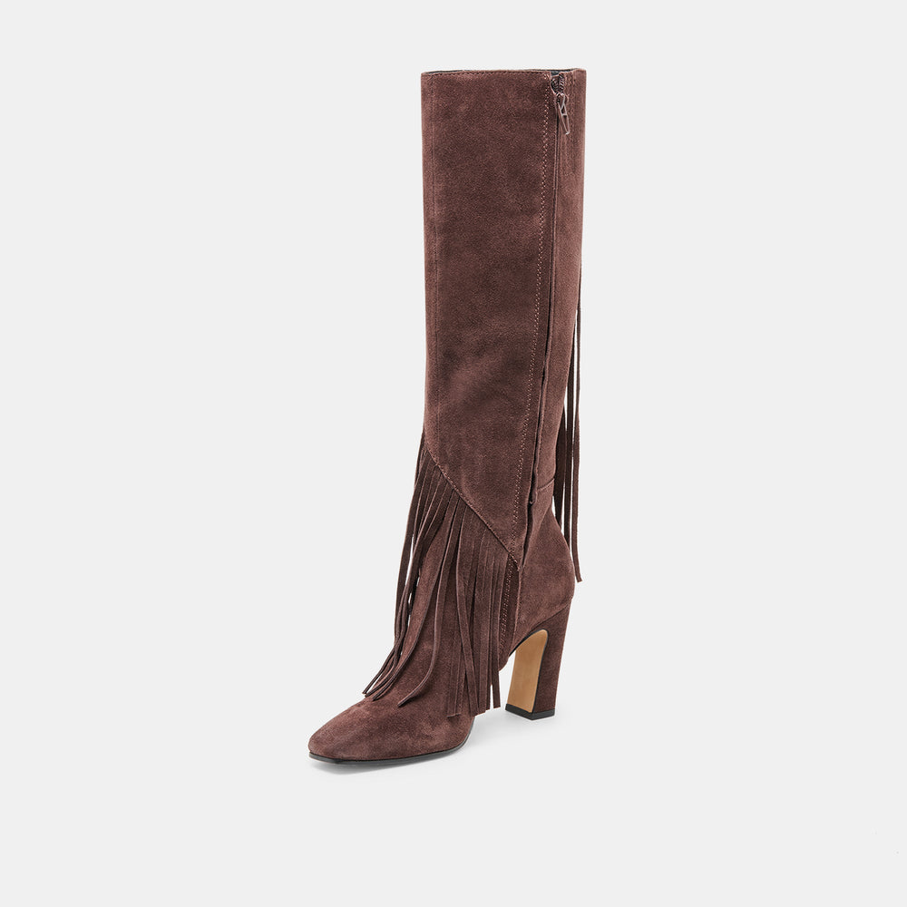 Dolce Vita SHOES | Giano Mahogany Suede Boots