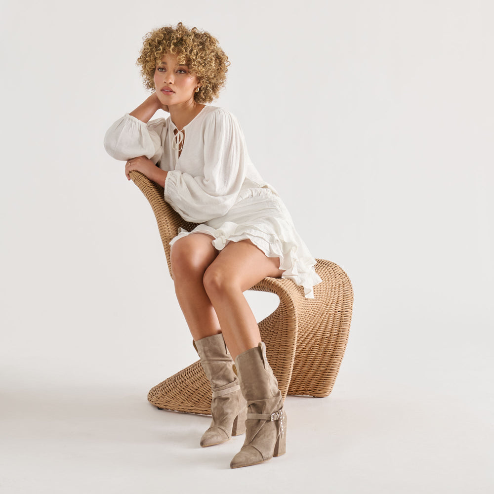 Dolce Vita SHOES | Morla Taupe Suede Boots