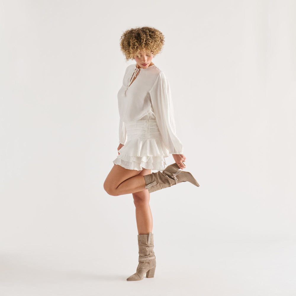 Dolce Vita SHOES | Morla Taupe Suede Boots
