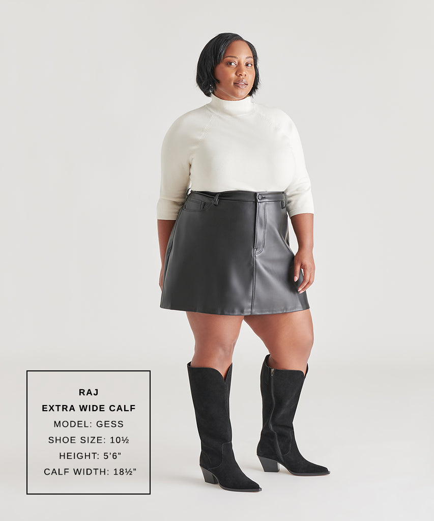 Dolce Vita SHOES | Raj Extra Wide Calf Onyx Suede Boots | Suede Wide Calf Boots
 – Dolce Vita