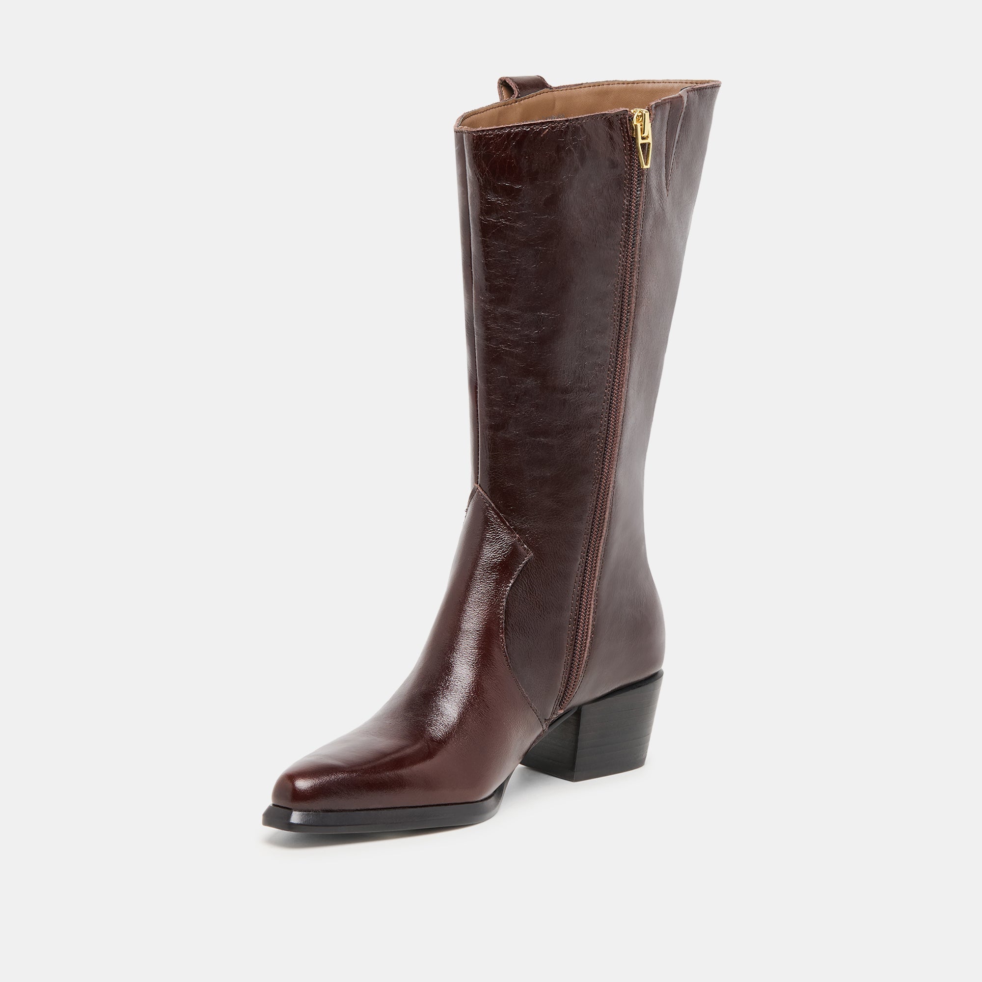 Dolce Vita SHOES | Vern Chocolate Leather Wide Calf Boots