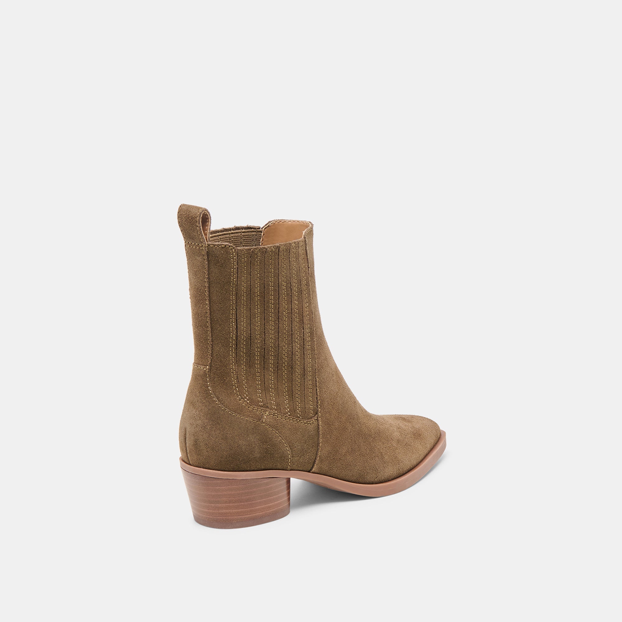 Dolce Vita SHOES | Faint H2O Waterproof Olive Suede Booties