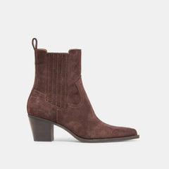 Dolce Vita SHOES | Slim Mahogany Suede Booties