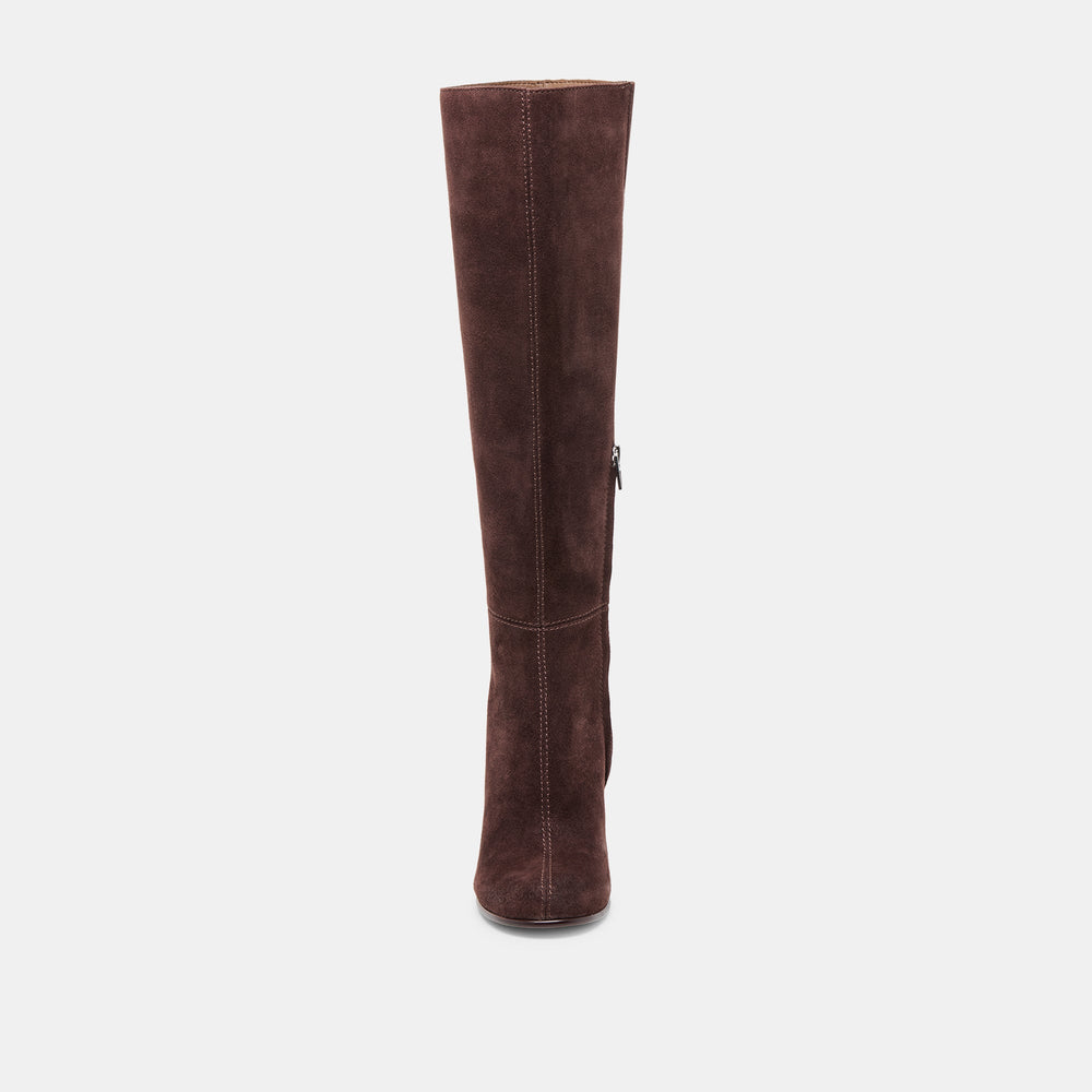 Dolce Vita SHOES | Hudsin Mahogany Suede Boots