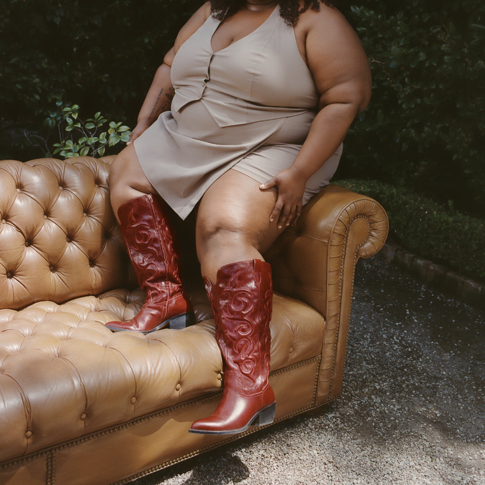 Dolce Vita SHOES | Mirla Oxblood Leather Extra Wide Calf Boots