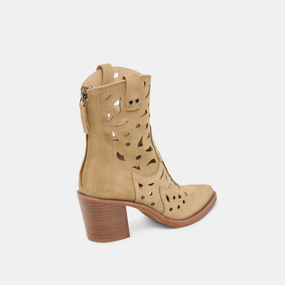 Dolce Vita SHOES | Zenobi Dk Taupe Suede Booties