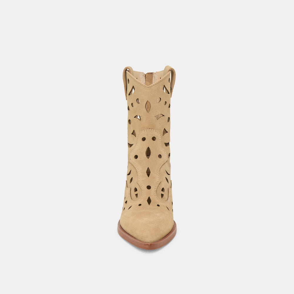 Dolce Vita SHOES | Zenobi Dk Taupe Suede Booties