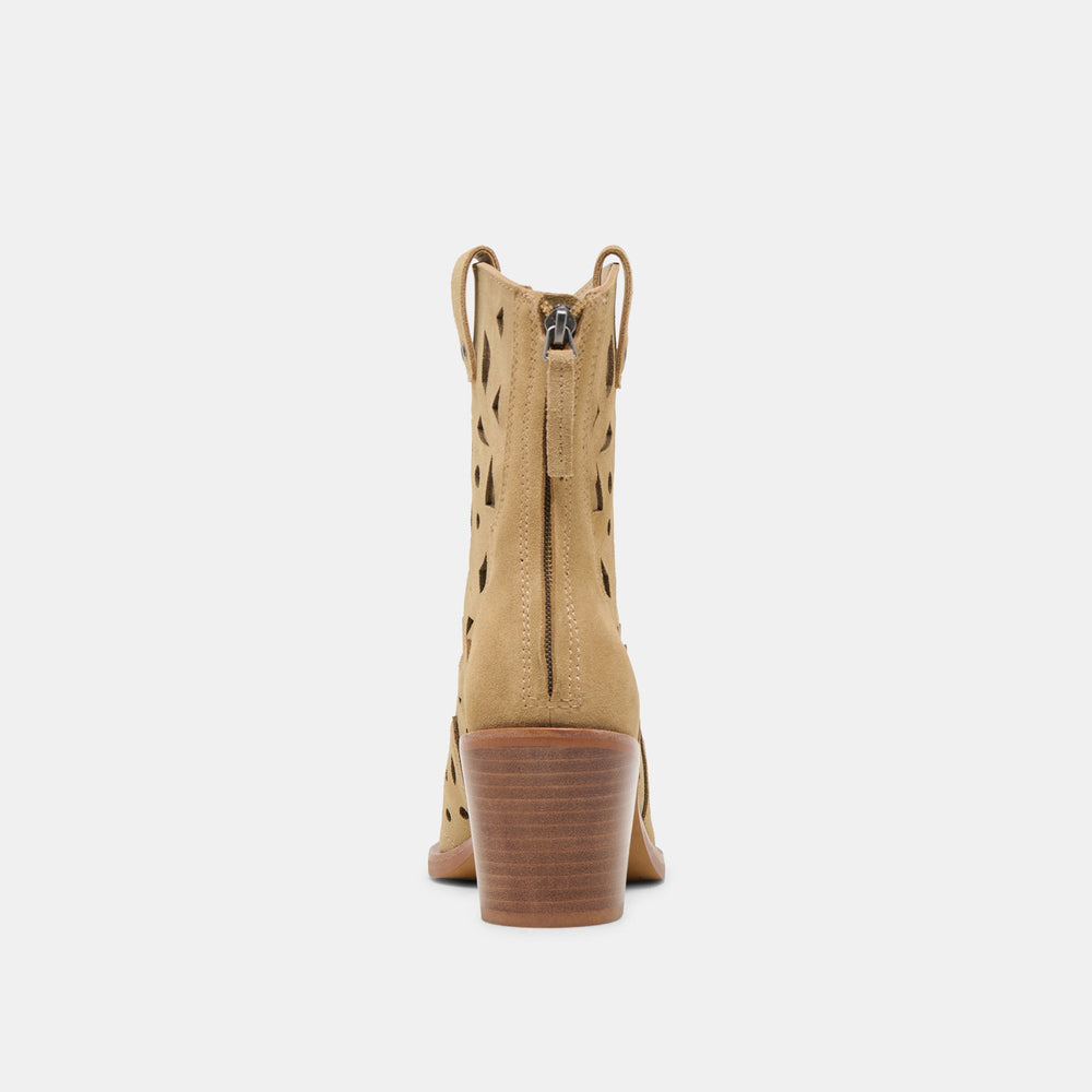 Dolce Vita SHOES | Zenobi Dk Taupe Suede Booties