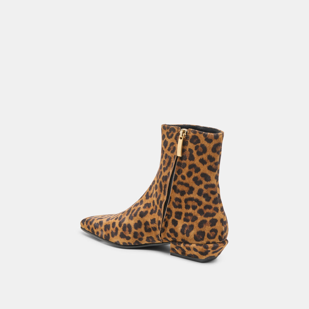 Dolce Vita SHOES | Joanie Leopard Printed Suede Booties