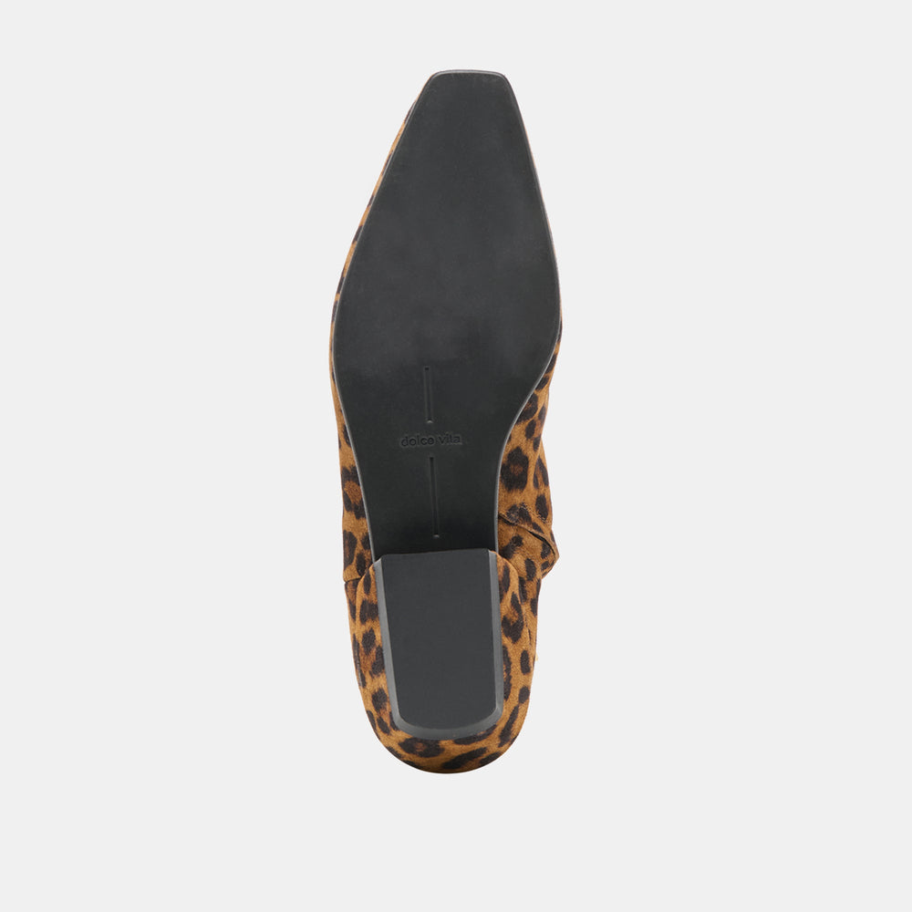 Dolce Vita SHOES | Joanie Leopard Printed Suede Booties