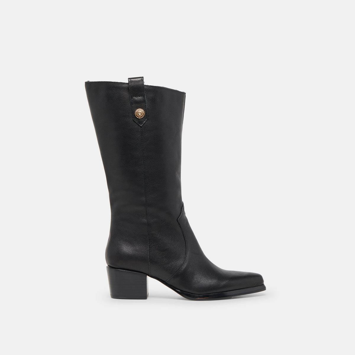 Dolce Vita SHOES | Vern Black Leather Wide Calf Boots